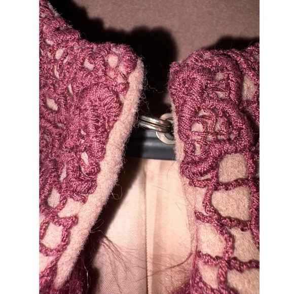 ⭐️ ATOS Lombardini Faux Fur & Crochet Vest Size 40 (Euro Size) - Picture 9 of 9